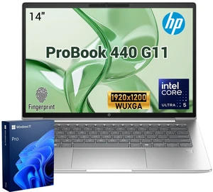 HP ProBook 440 G11 Business Laptop, 14" FHD+, Intel Core Ultra 5 125U, 64GB DDR5 RAM, 1TB SSD, Wi-Fi 6, Windows 11 Pro, Silver HP ProBook 440 G11 Business Laptop, 14" FHD+, Intel Core Ultra 5 125U, 64GB DDR5 RAM, 1TB SSD, Wi-Fi 6, Windows 11 Pro, Silver