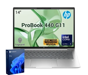 HP ProBook 440 G11 Business Laptop, 14" FHD+, Intel Core Ultra 5 125U, 16GB DDR5 RAM, 512GB SSD, Wi-Fi 6, Windows 11 Pro, Silver HP ProBook 440 G11 Business Laptop, 14" FHD+, Intel Core Ultra 5 125U, 16GB DDR5 RAM, 512GB SSD, Wi-Fi 6, Windows 11 Pro, Silver