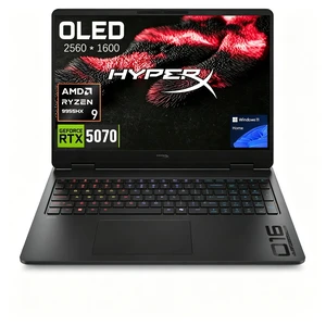 HP HyperX Omen 16z-ap100 Gaming Laptop, 16" WQXGA 165Hz, AMD Ryzen 9 9955HX, NVIDIA GeForce RTX 5070, 16GB DDR5 RAM, 1TB SSD, Wi-Fi 7, Windows 11 Home, RGB Backlit Keyboard, Black HP HyperX Omen 16z-ap100 Gaming Laptop, 16" WQXGA 165Hz, AMD Ryzen 9 9955HX, NVIDIA GeForce RTX 5070, 16GB DDR5 RAM, 1TB SSD, Wi-Fi 7, Windows 11 Home, RGB Backlit Keyboard, Black