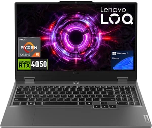 Lenovo LOQ Gaming Laptop, 15.6" FHD 144Hz, AMD Ryzen 5 7235HS, NVIDIA GeForce RTX 4050, 32GB DDR5 RAM, 2TB SSD, Wi-Fi 6, Windows 11 Home, Grey Lenovo LOQ Gaming Laptop, 15.6" FHD 144Hz, AMD Ryzen 5 7235HS, NVIDIA GeForce RTX 4050, 32GB DDR5 RAM, 2TB SSD, Wi-Fi 6, Windows 11 Home, Grey