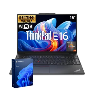 Lenovo ThinkPad E16 Gen 2 Business Laptop, 16" FHD+, AMD Ryzen 5 7535HS, 64GB DDR5 RAM, 2TB SSD, Wi-Fi 6, Windows 11 Pro, Black Lenovo ThinkPad E16 Gen 2 Business Laptop, 16" FHD+, AMD Ryzen 5 7535HS, 64GB DDR5 RAM, 2TB SSD, Wi-Fi 6, Windows 11 Pro, Black