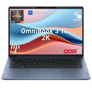 HP OmniBook 3 14z-hw000 Entry Laptop, 14" FHD+ Touchscreen, AMD Ryzen 5 230, 32GB DDR5 RAM, 2TB SSD, Wi-Fi 6, Windows 11 Home, Blue HP OmniBook 3 14z-hw000 Entry Laptop, 14" FHD+ Touchscreen, AMD Ryzen 5 230, 32GB DDR5 RAM, 2TB SSD, Wi-Fi 6, Windows 11 Home, Blue