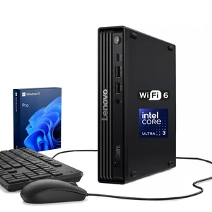 Lenovo ThinkCentre M70q Gen 6 Business MFF Desktop, Intel Core 3 205T, 16GB DDR5 RAM, 512GB SSD, Wi-Fi 6, Windows 11 Pro, Black Lenovo ThinkCentre M70q Gen 6 Business MFF Desktop, Intel Core 3 205T, 16GB DDR5 RAM, 512GB SSD, Wi-Fi 6, Windows 11 Pro, Black