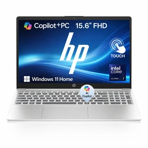 HP Essential AI 15t-fd100 Premium Copilot+ PC Laptop, 15.6" FHD Touchscreen, Intel Core Ultra 7 155H, 16GB RAM, 512GB SSD, Wi-Fi 6, Windows 11 Home, Silver HP Essential AI 15t-fd100 Premium Copilot+ PC Laptop, 15.6" FHD Touchscreen, Intel Core Ultra 7 155H, 16GB RAM, 512GB SSD, Wi-Fi 6, Windows 11 Home, Silver
