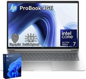 HP ProBook 4 G1i Business Laptop, 16" FHD+, Intel Core Ultra 7 255U, 64GB DDR5 RAM, 2TB SSD, Wi-Fi 6, Windows 11 Pro, Silver HP ProBook 4 G1i Business Laptop, 16" FHD+, Intel Core Ultra 7 255U, 64GB DDR5 RAM, 2TB SSD, Wi-Fi 6, Windows 11 Pro, Silver