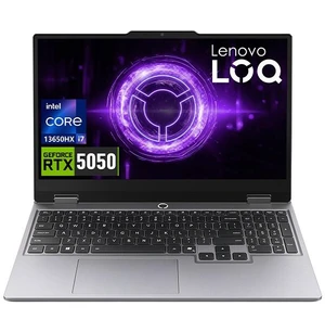 Lenovo LOQ Gaming Laptop, 15.6" FHD 144Hz, Intel Core i7-13650HX, NVIDIA GeForce RTX 5050, 16GB DDR5 SODIMM, 512GB SSD, Wi-Fi 6, Backlit Keyboard, Webcam, Long Battery Life, Windows 11 Home, Grey Lenovo LOQ Gaming Laptop, 15.6" FHD 144Hz, Intel Core i7-13650HX, NVIDIA GeForce RTX 5050, 16GB DDR5 SODIMM, 512GB SSD, Wi-Fi 6, Backlit Keyboard, Webcam, Long Battery Life, Windows 11 Home, Grey