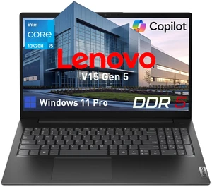 Lenovo V-Series V15 Gen 5 Business Laptop, 15.6" FHD, Intel Core i5-13420H, 16GB DDR5 RAM, 512GB SSD, Wi-Fi 6, Windows 11 Pro, Black, Webcam, HDMI, RJ45, Long Battery Life, Numeric Keypad Lenovo V-Series V15 Gen 5 Business Laptop, 15.6" FHD, Intel Core i5-13420H, 16GB DDR5 RAM, 512GB SSD, Wi-Fi 6, Windows 11 Pro, Black, Webcam, HDMI, RJ45, Long Battery Life, Numeric Keypad