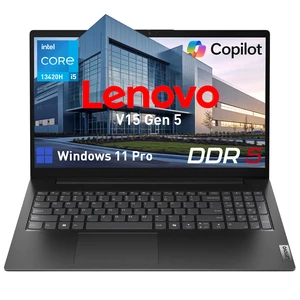 Lenovo V-Series V15 Gen 5 Business Laptop, 15.6" FHD, Intel Core i5-13420H, 24GB DDR5 RAM, 1TB SSD, Wi-Fi 6, Windows 11 Pro, Black, Webcam, HDMI, RJ45, Long Battery Life, Numeric Keypad Lenovo V-Series V15 Gen 5 Business Laptop, 15.6" FHD, Intel Core i5-13420H, 24GB DDR5 RAM, 1TB SSD, Wi-Fi 6, Windows 11 Pro, Black, Webcam, HDMI, RJ45, Long Battery Life, Numeric Keypad