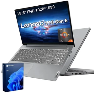 Lenovo V-Series V15 Gen 6 Business Laptop, 15.6" FHD, AMD Ryzen 7 170, 32GB DDR5 RAM, 2TB SSD, Wi-Fi 6, Windows 11 Pro, HDMI, RJ45, Webcam, Numeric Keypad, Grey Lenovo V-Series V15 Gen 6 Business Laptop, 15.6" FHD, AMD Ryzen 7 170, 32GB DDR5 RAM, 2TB SSD, Wi-Fi 6, Windows 11 Pro, HDMI, RJ45, Webcam, Numeric Keypad, Grey