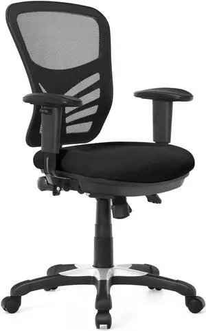 SlickBlue Ergonomic Mesh Office Chair with Adjustable Back Height and Armrests