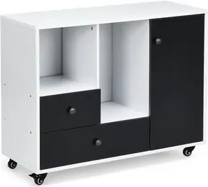 Lateral Mobile Filing Cabinet with 2 Drawers