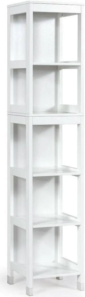 5-Tier Multifunctional  Bathroom Floor Cabine Storage with 2 Drawers