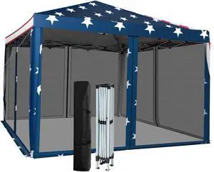 10 x 10 Feet Pop-up Canopy Tent Gazebo Canopy for Outdoor