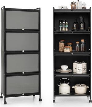 5-Tier Kitchen Baker's Rack with Flip-up PC Doors
