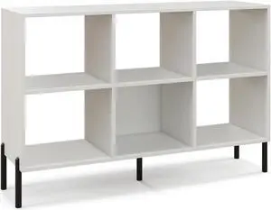 Open-Back Bookshelf with Drawer for Study