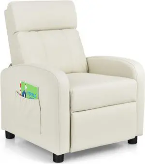 Ergonomic PU Leather Kids Recliner Lounge Sofa for 3-12 Age Group