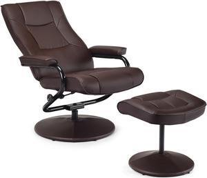 Swivel Lounge Chair Recliner with Ottoman