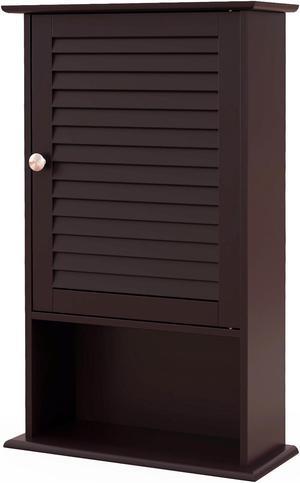 Bathroom Wall Mount Storage Cabinet Single Door with Height Adjustable Shelf