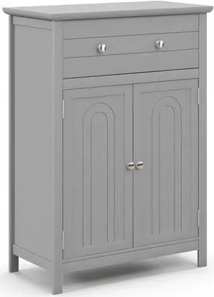 Free Standing Bathroom Storage Cabinet with Large Drawer