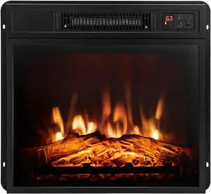 SlickBlue 18 Inch Electric Fireplace Inserted with Adjustable LED Flame