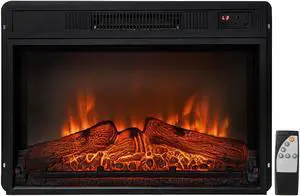 SlickBlue Electric Fireplace Inserted with Adjustable LED Flame-23 inches
