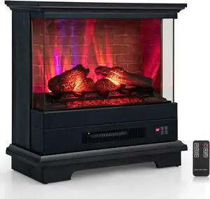 SlickBlue 27 Inch Freestanding Fireplace with Remote Control