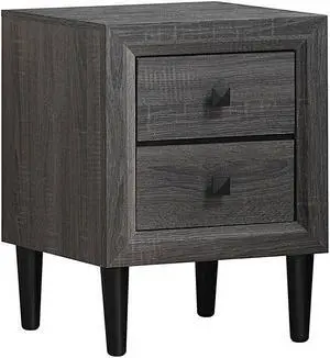 SlickBlue Multipurpose Retro Bedside Nightstand/ End Table with 2 Drawers
