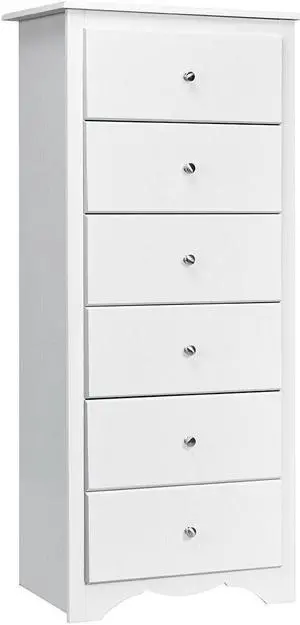 SlickBlue 6 Drawers Chest Dresser Clothes Storage Bedroom Furniture Cabinet