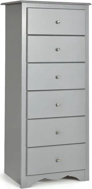 SlickBlue 6 Drawers Chest Dresser Clothes Storage Bedroom Furniture Cabinet