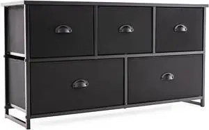 SlickBlue Wood Dresser Storage Unit Side Table Display Organizer