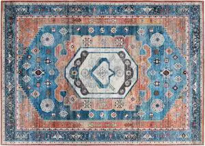 SlickBlue 5 x 7 Inch Non-Shedding Distressed Vintage Indoor Area Rug