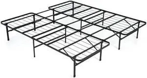 SlickBlue Folding Steel Platform Bed Frame for Kids and Adults