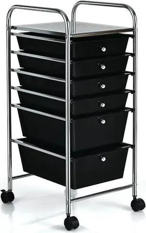 SlickBlue 6 Drawers Rolling Storage Cart Organizer