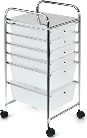 SlickBlue 6 Drawers Rolling Storage Cart Organizer
