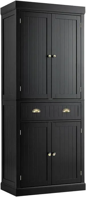 SlickBlue Cupboard Freestanding Kitchen Cabinet w/ Adjustable Shelves