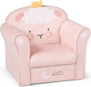 SlickBlue Kids Lamb Sofa Children Armrest Couch