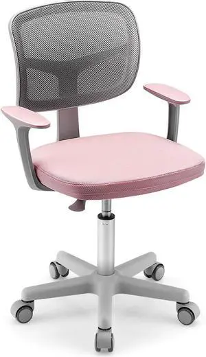 SlickBlue Adjustable Desk Chair with Auto Brake Casters for Kids