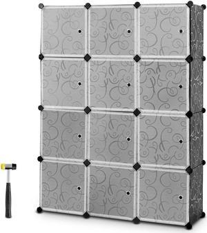 SlickBlue DIY 12 Cube Portable Closet Storage Organizer