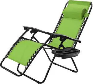 SlickBlue Outdoor Folding Zero Gravity Reclining Lounge Chair