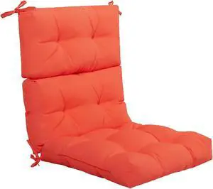 SlickBlue 22 x 44 Inch Tufted Outdoor Patio Chair Seating Pad