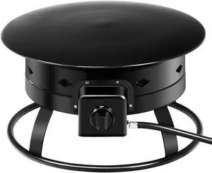 SlickBlue 58 000BTU Firebowl Outdoor Portable Propane Gas Fire Pit with Cover and Carry Kit