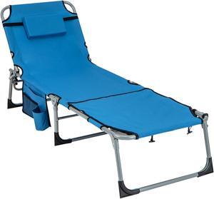 SlickBlue 5-position Outdoor Folding Chaise Lounge Chair