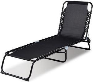 SlickBlue Foldable Camping Patio Chaise Lounge Chair