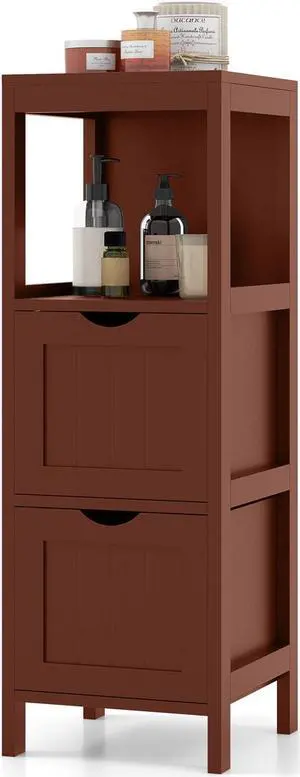 SlickBlue Freestanding Storage Cabinet with 2 Removable Drawers for Bathroom