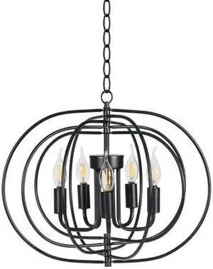SlickBlue 16" Folding Rotatable Chandelier 5 Lights Metal Ceiling Lamp