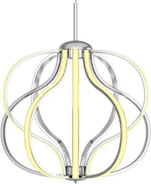 SlickBlue Modern Dimmable Warm White LED Chandelier