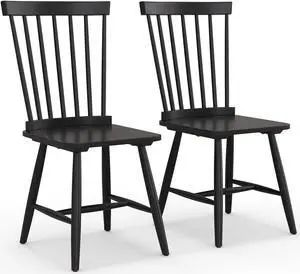 SlickBlue Set of 2 Windsor Dining Chairs with High Spindle Back