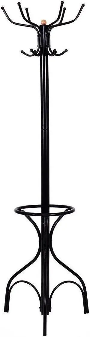 SlickBlue Vintage Metal Coat Hat Tree Stand Clothes Hanger