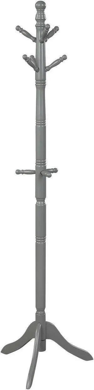 SlickBlue Entryway Height Adjustable Coat Stand with 9 Hooks