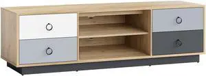 SlickBlue Modern 55 Inch TV Stand with 2 Storage Cabinets for TVs up to 60 Inch